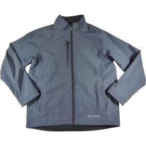 Spyder - Hike Ski Men's Fleece Lined Soft Shell Ski Jacket Gray - Size: Large